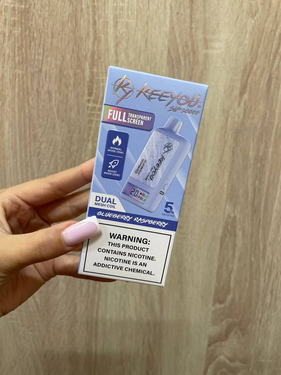 Кликните для увеличения изображения KeeYou Sip 30000 затяжек — одноразовая электронная сигарета, изображение 5