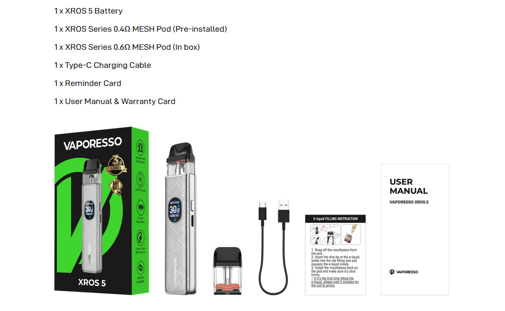 Кликните для увеличения изображения Vaporesso XROS 5, изображение 2