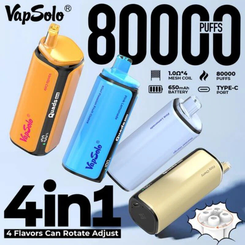 Vapsolo Quads 80K – 80000 затяжек, изображение 4